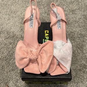 Cape Robbin Blush Gifted Heels with Bow